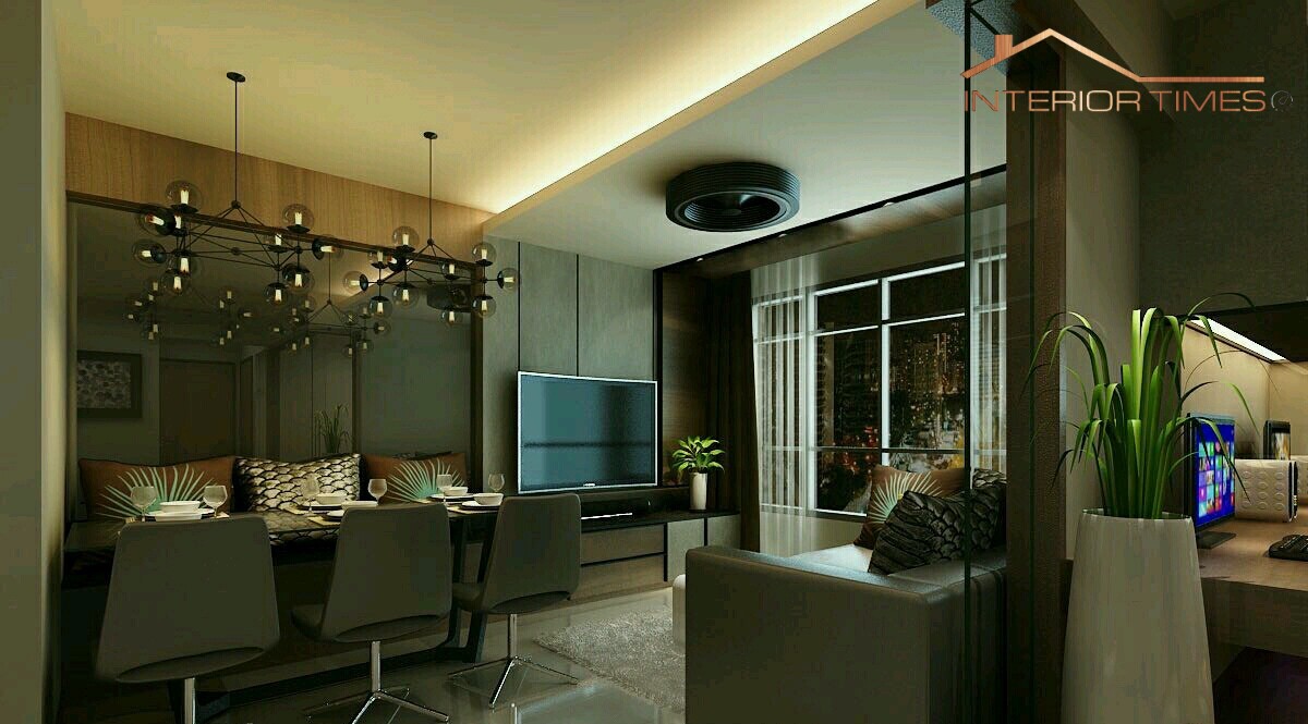 3 rooms HDB flat interior design